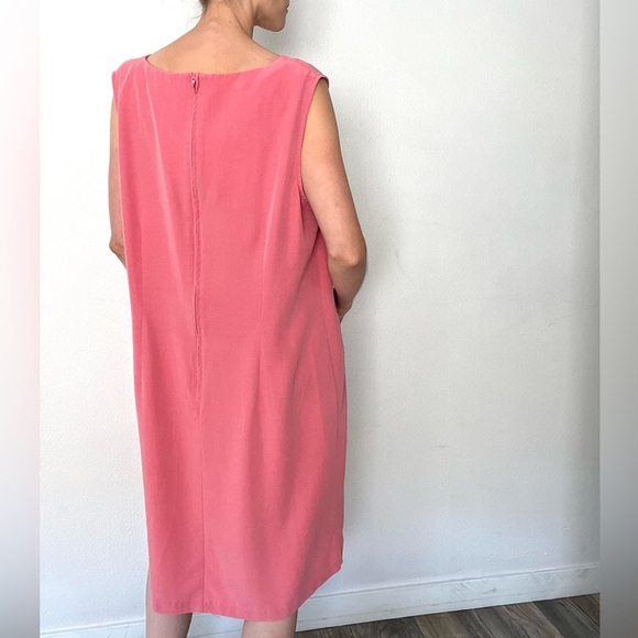 DRESS BARN Salmon Sleeveless Flowy Maxi Dress - Picture 4 of 7
